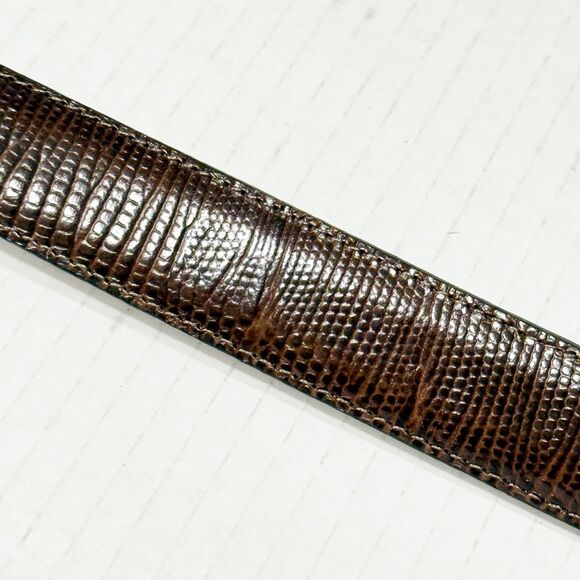 Vtg Brighton Museum Collection Brown Leather Belt Greco Roman Coin Rope Buckle L main image 5